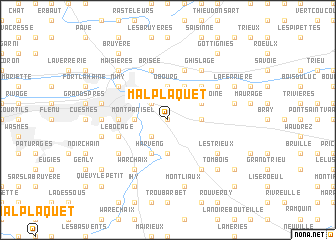 map of Malplaquet