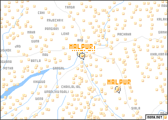 map of Mālpur