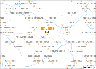 map of Malras