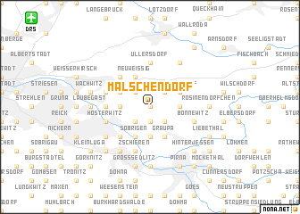 map of Malschendorf