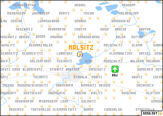 map of Malsitz