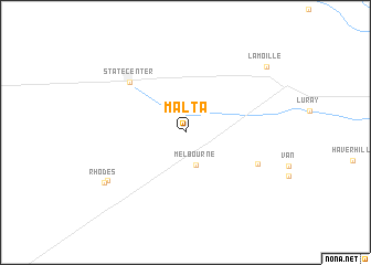 map of Malta