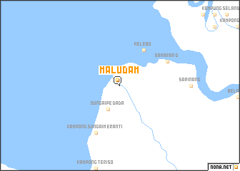 map of Maludam