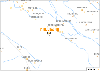 map of Malūs Jān