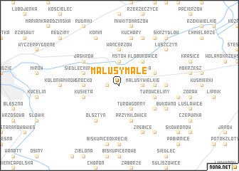 map of Małusy Małe