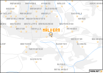 map of Malvern