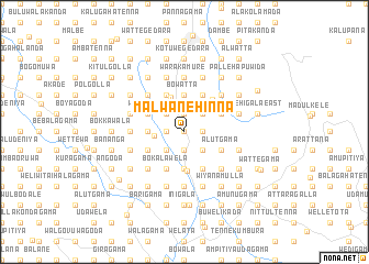 map of Malwanehinna