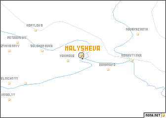 map of Malysheva