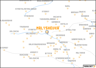 map of Malyshevka