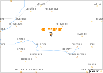 map of Malyshevo