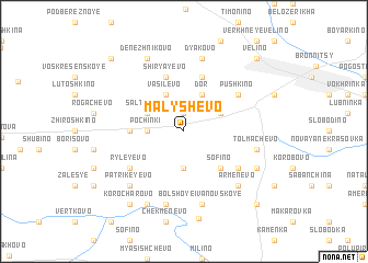 map of Malyshevo