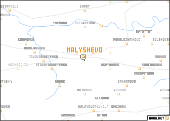 map of Malyshevo