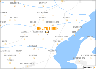 map of Malyutinka