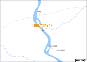 map of Malyy Ayak