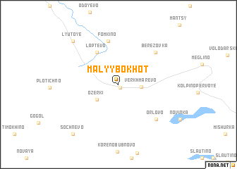 map of Malyy Bokhot