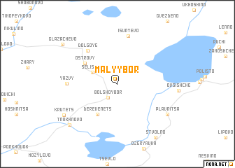 map of Malyy Bor