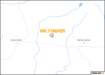 map of Malyy Bukonʼ