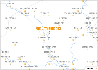 map of Malyye Borki