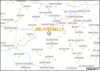 map of Malyye Chelly