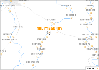 map of Malyye Gorby