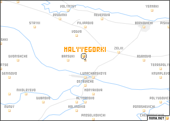 map of Malyye Gorki