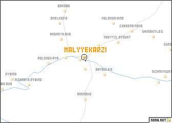 map of Malyye Karzi