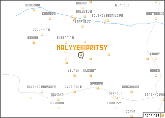 map of Malyye Kipritsy