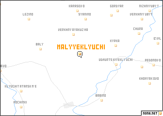 map of Malyye Klyuchi