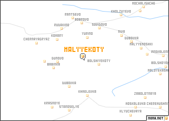 map of Malyye Koty