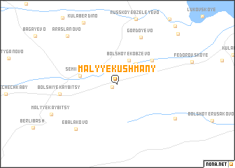 map of Malyye Kushmany