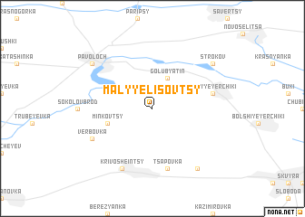 map of Malyye Lisovtsy