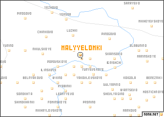 map of Malyye Lomki