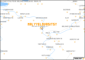 map of Malyye Lovasitsy