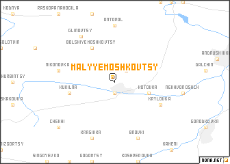 map of Malyye Moshkovtsy