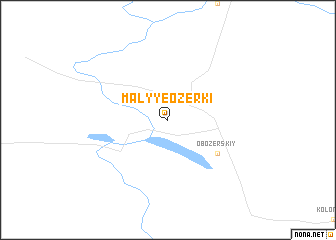 map of Malyye Ozerki