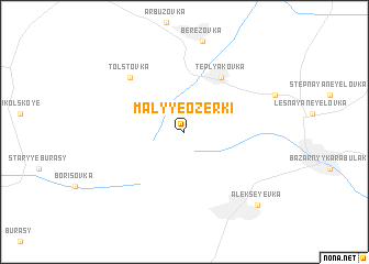 map of Malyye Ozerki
