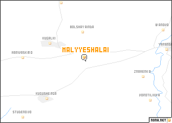 map of Malyye Shalai