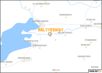 map of Malyye Shidy