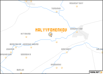 map of Malyy Fomenkov