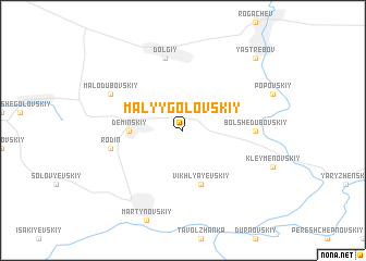 map of Malyy Golovskiy