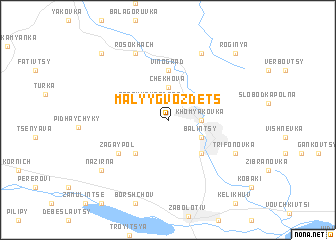 map of Malyy Gvozdets