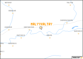 map of Malyy Kaltay