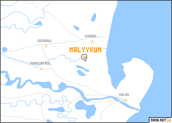 map of Malyy Kum