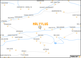 map of Malyy Lug