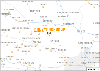 map of Malyy Pakhomov