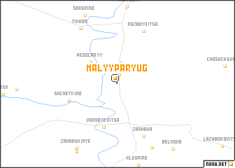 map of Malyy Paryug