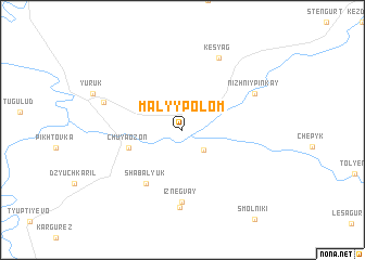 map of Malyy Polom