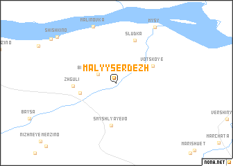 map of Malyy Serdezh