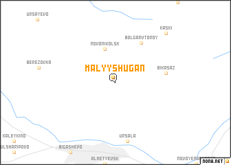 map of Malyy Shugan