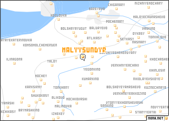 map of Malyy Sundyr\